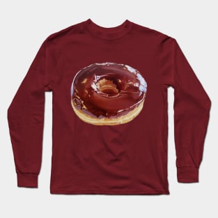 Chocolate Dip Donut Painting #2 (no background) Long Sleeve T-Shirt